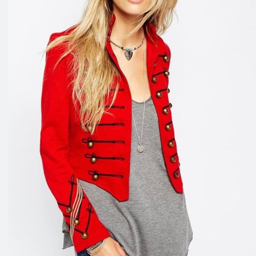 VTG Denim Supply Ralph Lauren Military Cropped Slim Band Jacket Size Small - Picture 7 of 10